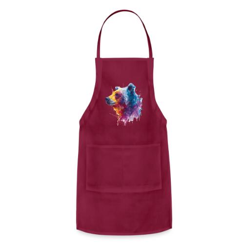 Watercolor Bear Portrait - Adjustable Apron