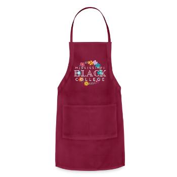 Mississippi Floral Black College (SiGamma Edition) - Adjustable Apron - burgundy - Front - Julia (174cm)