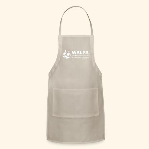 WALPA White logo - Adjustable Apron