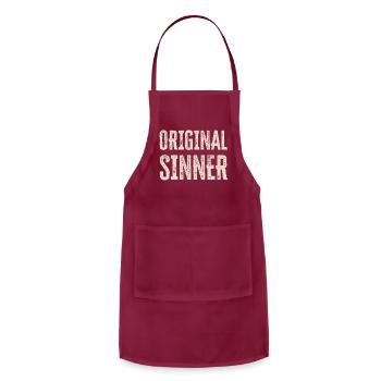 Original Sinner - Adjustable Apron - burgundy - Front - Julia (174cm)