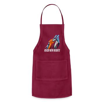 Reach New Heights Geometric Summit - Adjustable Apron - burgundy - Front - Julia (174cm)