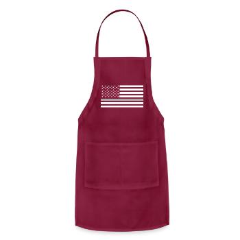 Silver Line Flag Apparel - Adjustable Apron - burgundy - Front - Julia (174cm)