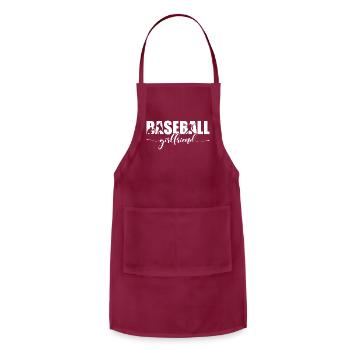 Baseball Girlfriend - Adjustable Apron - burgundy - Front - Julia (174cm)