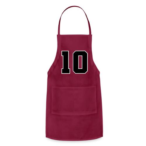 Varsity Number 10 Athletic Design - Adjustable Apron