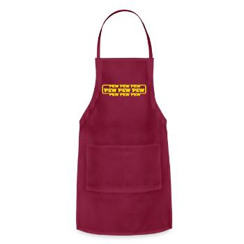 Pew Pew Pew 1 - Adjustable Apron - burgundy - Front - Julia (174cm)