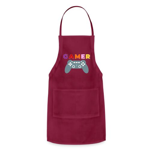 Colorful Gamer Controller Graphic - Adjustable Apron