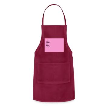 girlie's sticker - Adjustable Apron - burgundy - Front - Julia (174cm)
