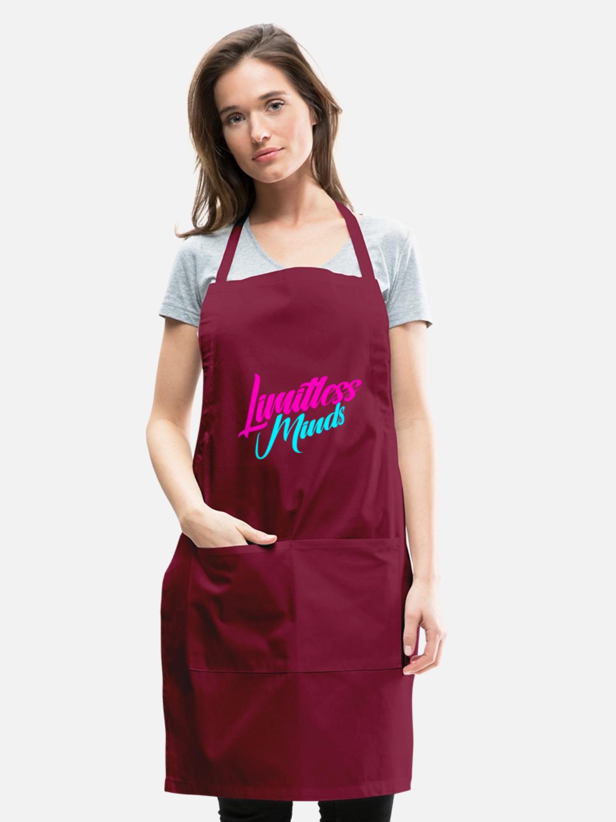 Limitless Minds - Adjustable Apron - burgundy - Front - Julia (174cm)