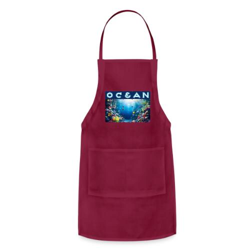 Ocean: Neon Reef Glow - Adjustable Apron