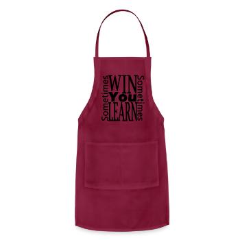 Cool Design : Positive phrase - Adjustable Apron - burgundy - Front - Julia (174cm)