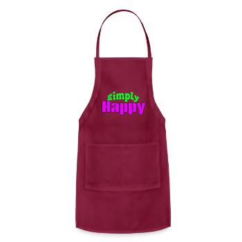 Simply Happy - Adjustable Apron - burgundy - Front - Julia (174cm)