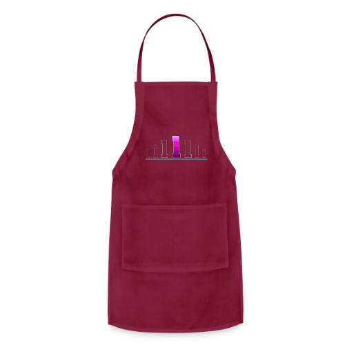 Number 1 in Magenta: Varsity Font - Adjustable Apron