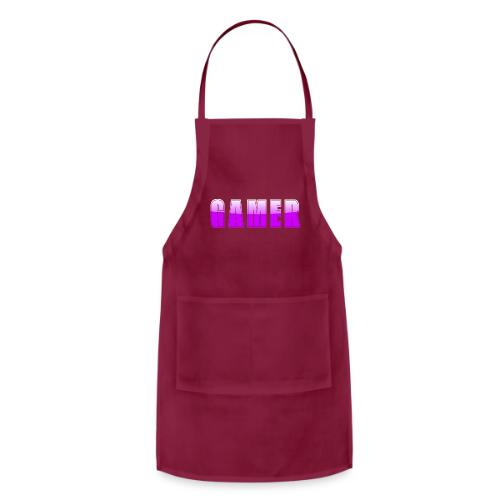 Gamer Purple Glossy Collegiate Design - Adjustable Apron