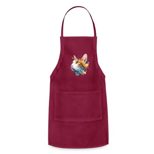 Cat: Feline Ink Burst - Adjustable Apron