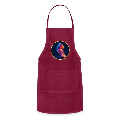 Hockey: Neon Hockey Sketch - Adjustable Apron
