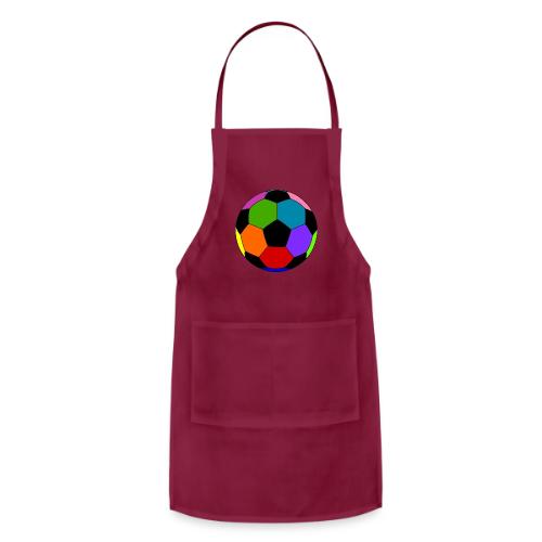 Multi-colored soccer ball - Adjustable Apron