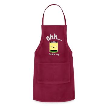 funny - Adjustable Apron - burgundy - Front - Julia (174cm)
