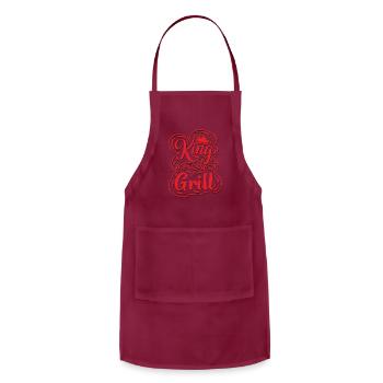 King of The Grill - Adjustable Apron - burgundy - Front - Julia (174cm)