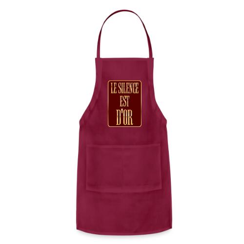 Silence is golden - Adjustable Apron