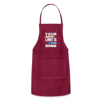 YOUR ONLY LIMIT IS YOUR MIND - Adjustable Apron - burgundy - Front - Julia (174cm)