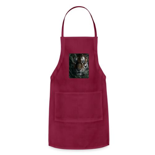 Tiger Jungle Eyes Wildlife Design - Adjustable Apron