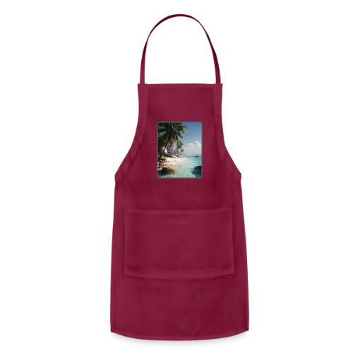 Tropical Beach Paradise Palm Design - Adjustable Apron