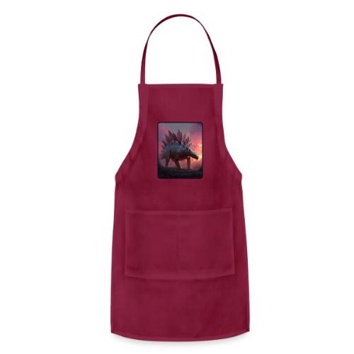 Stegosaurus Sunset Forest Design - Adjustable Apron
