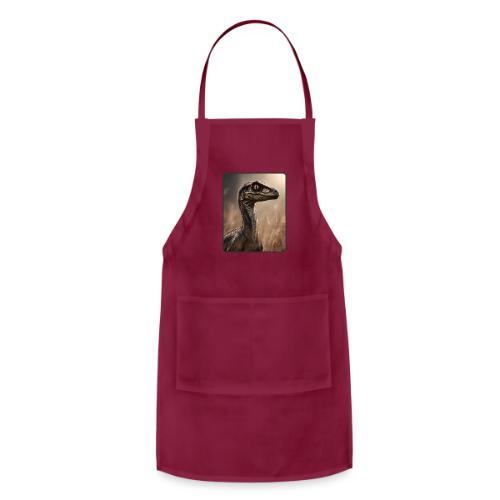 Velociraptor Feathered Portrait Design - Adjustable Apron