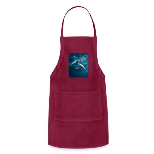 Dolphin Sunlit Ocean Serenity Design - Adjustable Apron