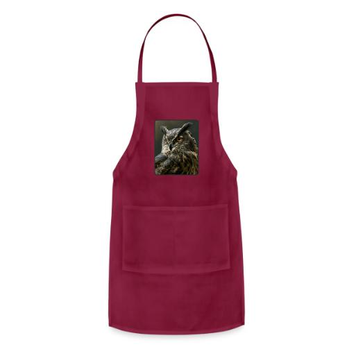 Eurasian Eagle Owl Portrait Design - Adjustable Apron
