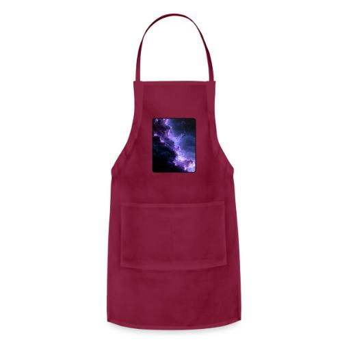 Purple Nebula Space Design - Adjustable Apron