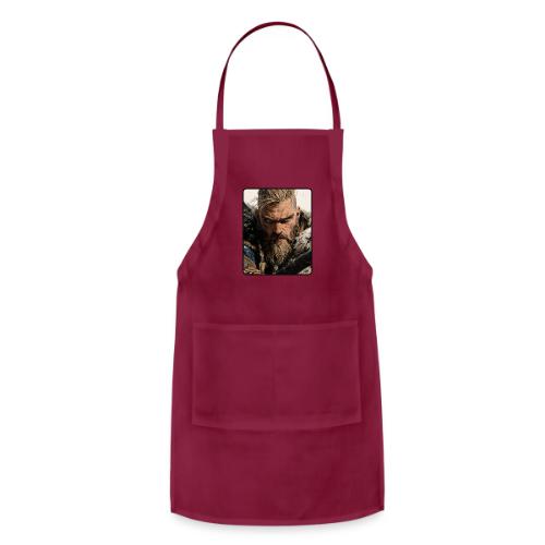 Fierce Viking Warrior Portrait - Adjustable Apron
