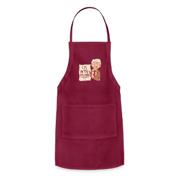 English Teacher - Adjustable Apron - burgundy - Front - Julia (174cm)