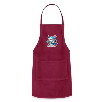 Sweater Shark: Refreshing Splash - Adjustable Apron - burgundy - Front - Julia (174cm)