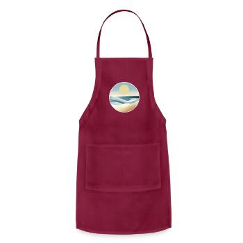 Calmness - Adjustable Apron - burgundy - Front - Julia (174cm)