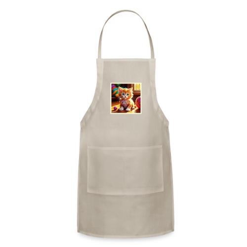 Cute Orange Kitten Art - Adjustable Apron