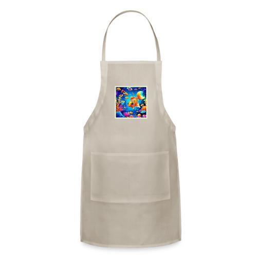 Vibrant Underwater Fish World Design - Adjustable Apron