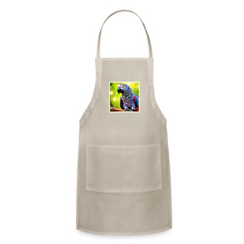 Talking African Grey Parrot - Adjustable Apron