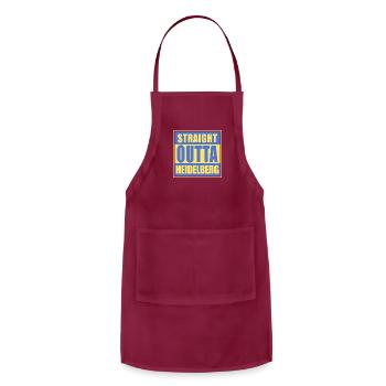 Straight Outta Heidelberg Apparel - Adjustable Apron - burgundy - Front - Julia (174cm)