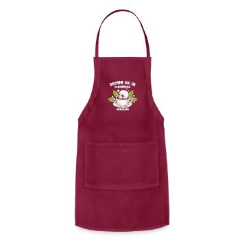 Drown Me In Dearkness Mom Life - Adjustable Apron - burgundy - Front - Julia (174cm)