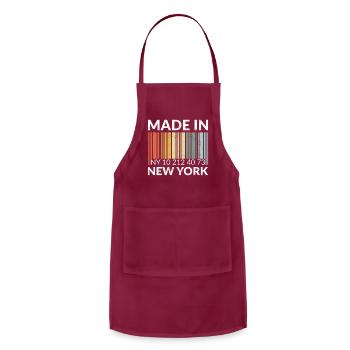Made In New York City Born In New York - Adjustable Apron - burgundy - Front - Julia (174cm)