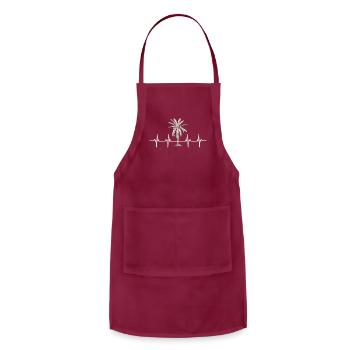 Apple trees apple heartbeat - Adjustable Apron - burgundy - Front - Julia (174cm)