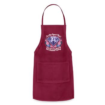 Painting Diamonds Diamond Painting Art - Adjustable Apron - burgundy - Front - Julia (174cm)