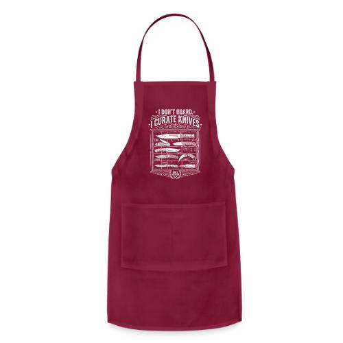 Knife Curator I Don't Hoard Funny Knife Collector - Adjustable Apron