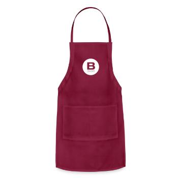 B aware white - Adjustable Apron - burgundy - Front - Julia (174cm)