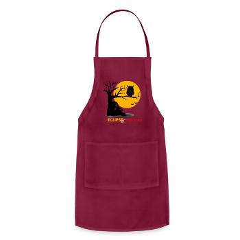 eclipse-of-emotions - Adjustable Apron - burgundy - Front - Julia (174cm)