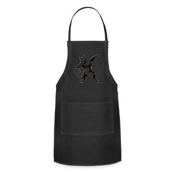 Dabbing Black Panther - Adjustable Apron - black - Front - Julia (174cm)