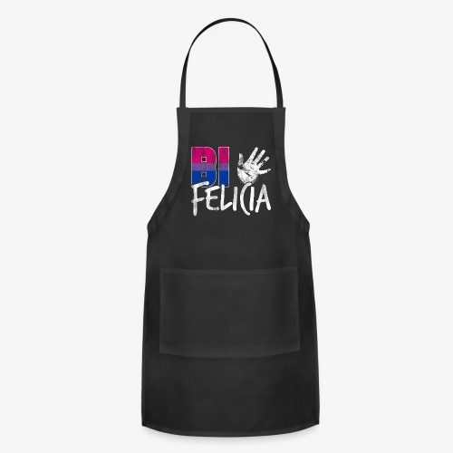 Bi Felicia Funny Bisexual Pride Flag - Adjustable Apron