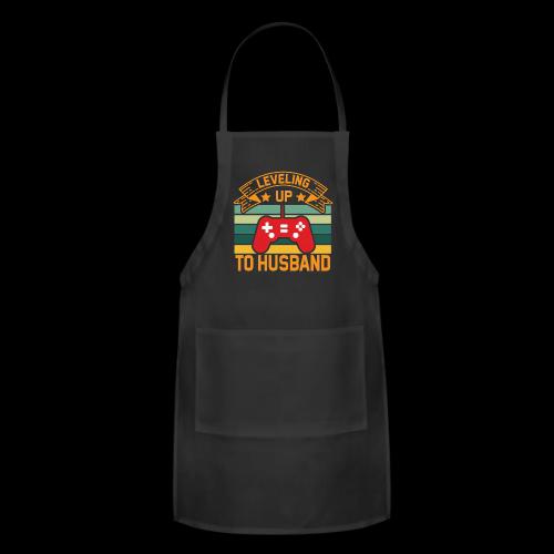 Leveling Up To Husband - Adjustable Apron