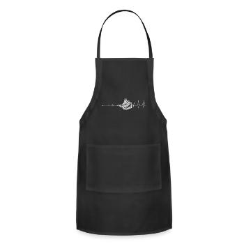 Sneaker Pulse Heartbeat Sneakers - Adjustable Apron - black - Front - Julia (174cm)